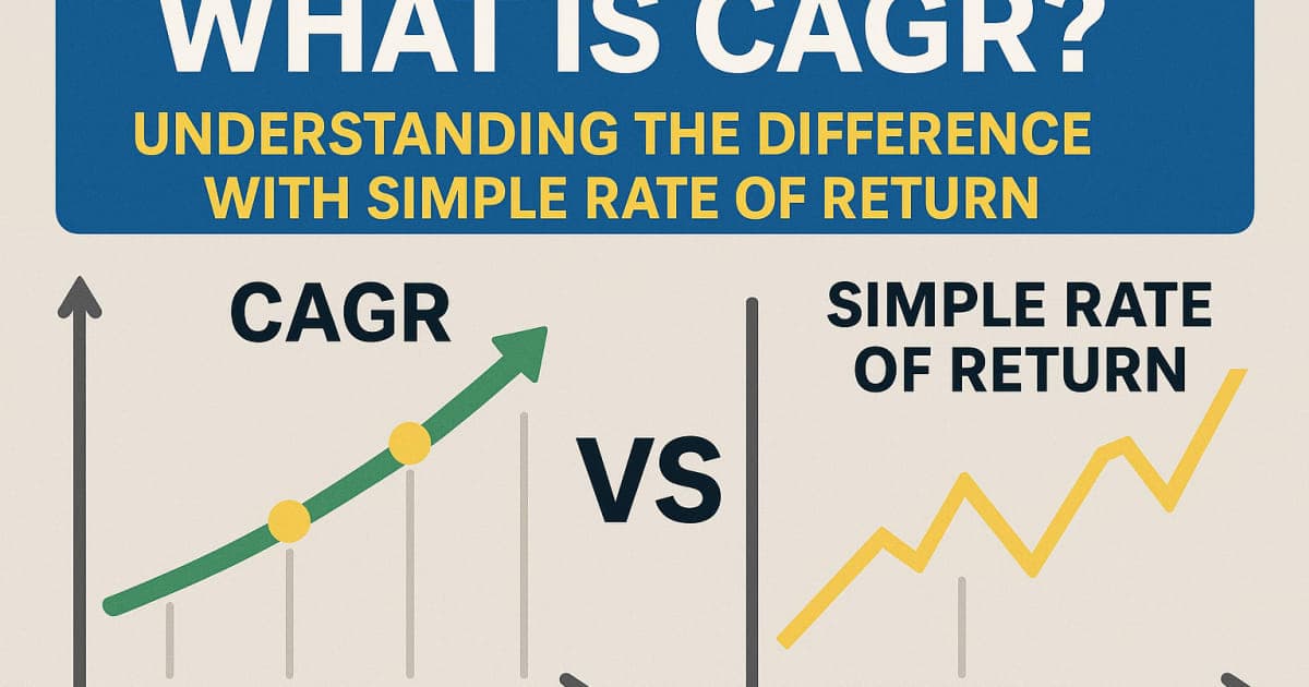 CAGR Calculator Guide: Formula, Example, and Simple Return Difference