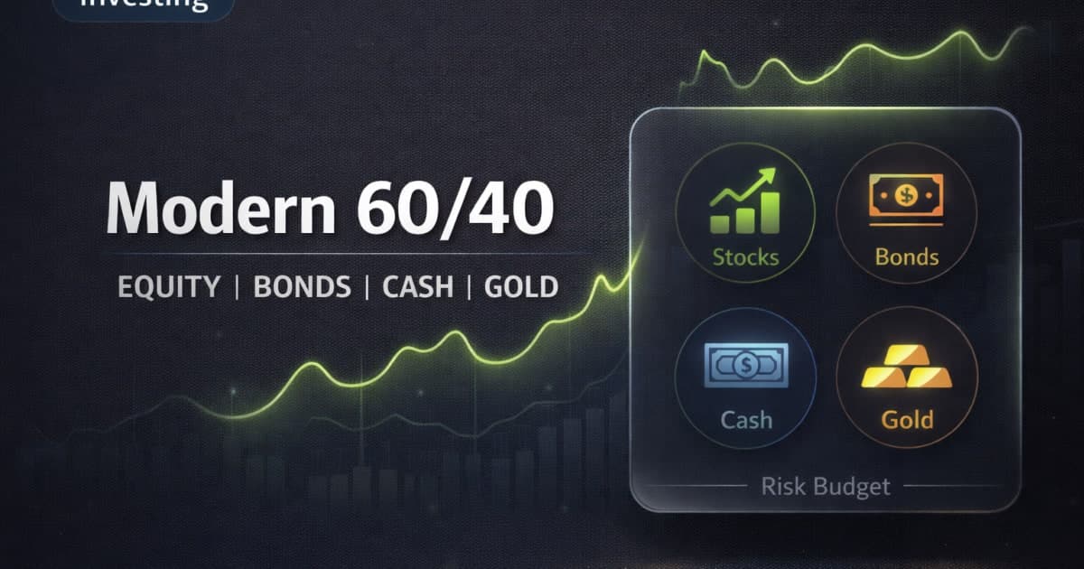 The Modern 60/40: Build a Risk Budget with Stocks, Bonds, Cash, and Gold (or Commodities)