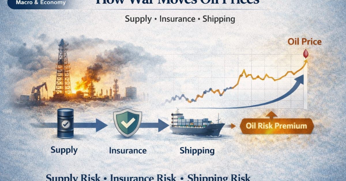 Why War Headlines Move Oil in Three Steps: Supply, Insurance, and Shipping Risk Premiums