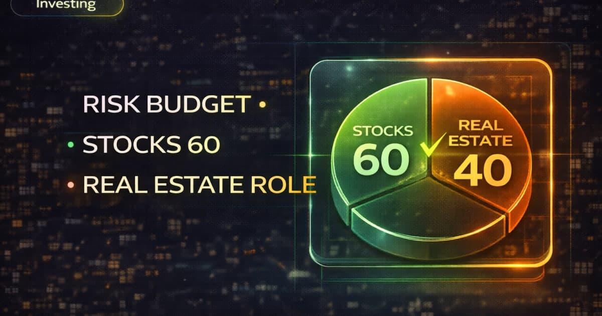 Real Estate Is a Role, Not a Weight: Korea’s Modern 60/40 Risk Budget (with the Apartment Dashboard)