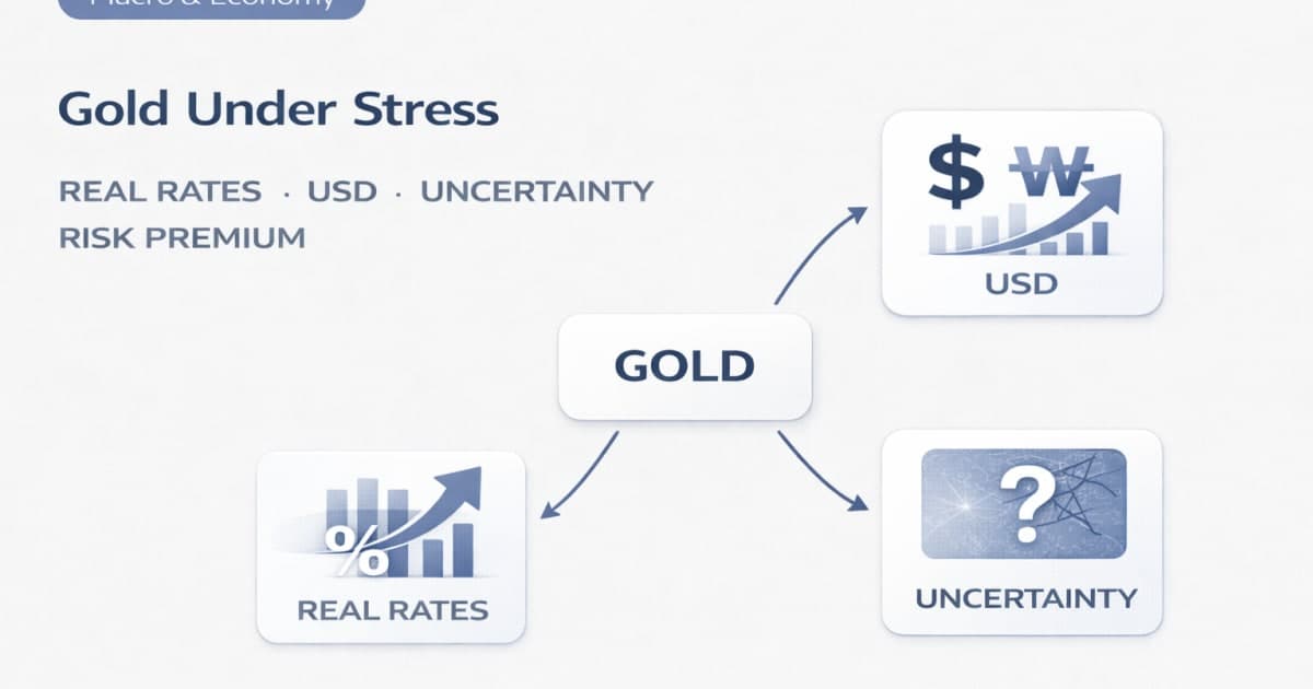 Why Gold Can Rise in Geopolitical Stress: Real Rates + USD + Uncertainty (and When It Doesn’t)