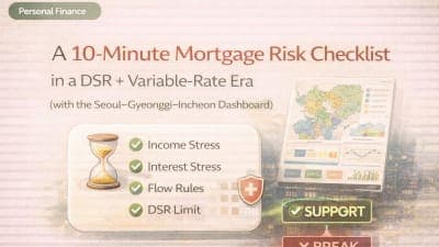 Korean Apartment Mortgage Risk Checklist | DSR LTV Rate Cash Buffer